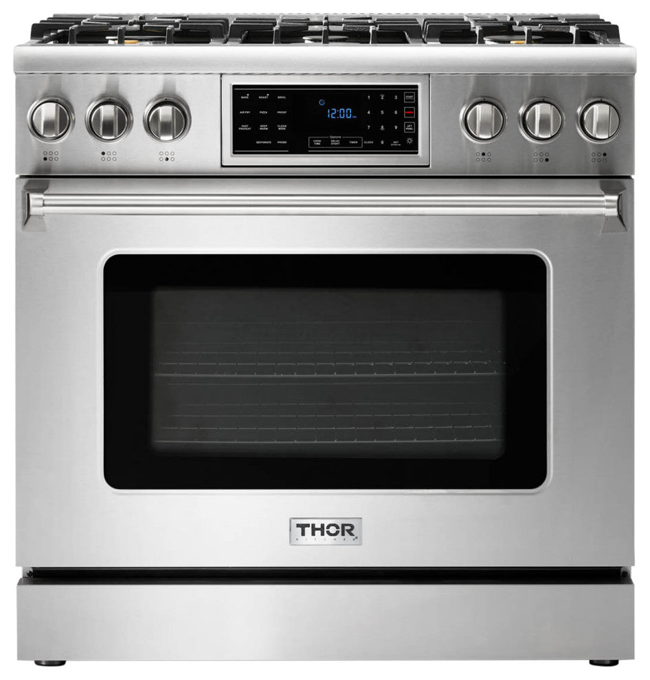 36" 6-Burner Sealed Professional Tilt Panel Gas Range