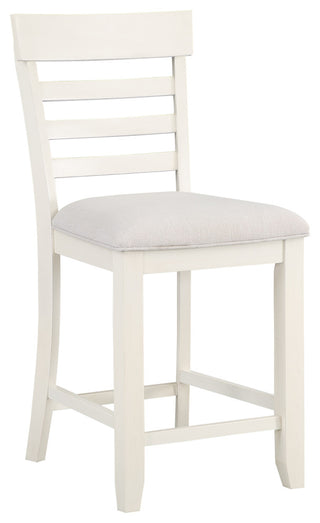 Hyland 24" Counter Stool, White, Set of 2