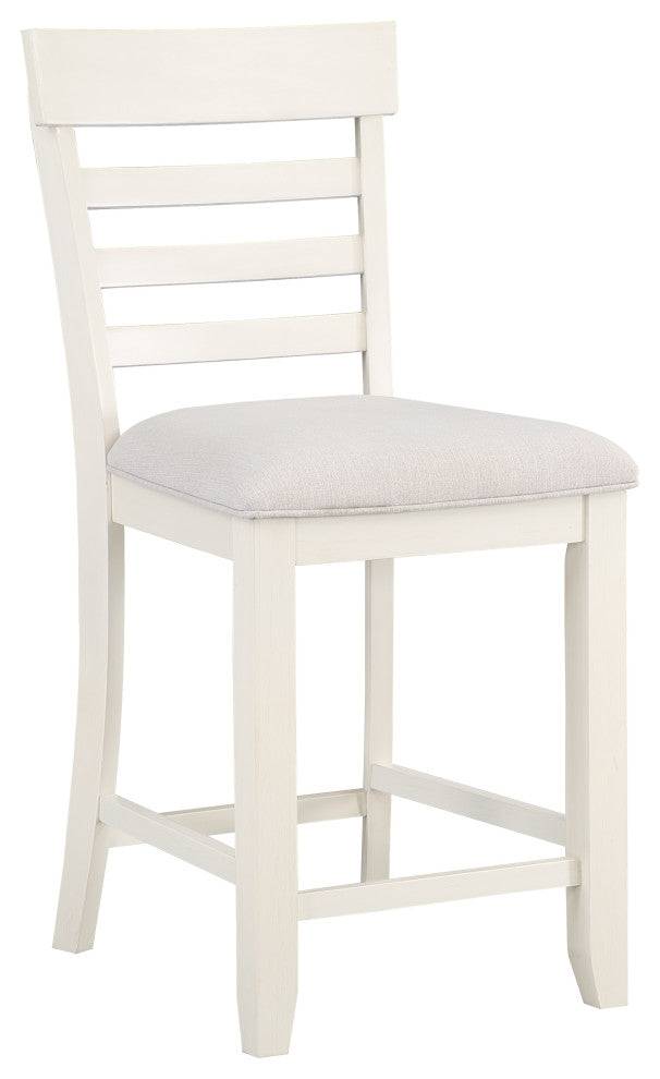 Hyland 24" Counter Stool, White, Set of 2