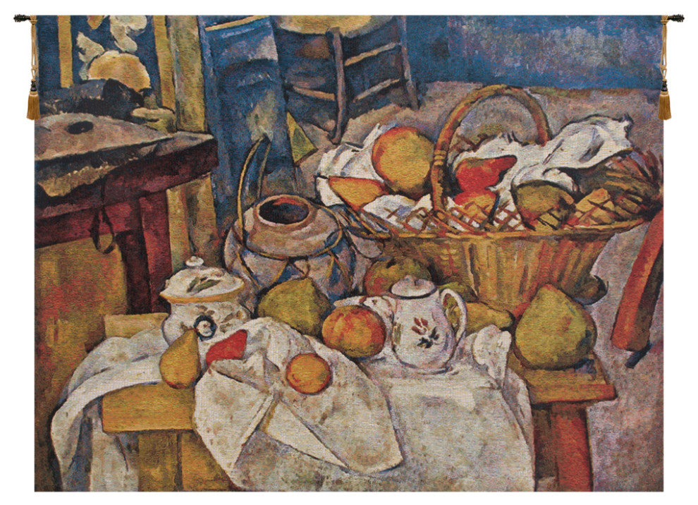 Cezanne Basquet on Table Belgian Wall Tapestry