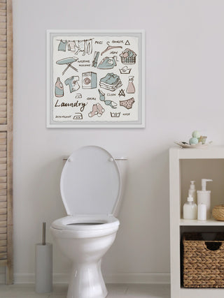 "Clean Socks" Framed Painting Print, 12x12