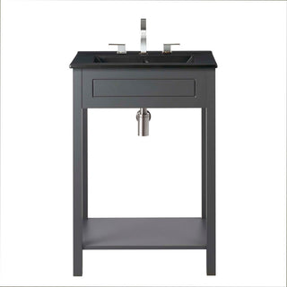 Altura 24" Bathroom Vanity, Gray Black