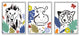 Jungle Animal Kingdom Colorful Kids Pet Illustration, 3pc, each 11 x 14