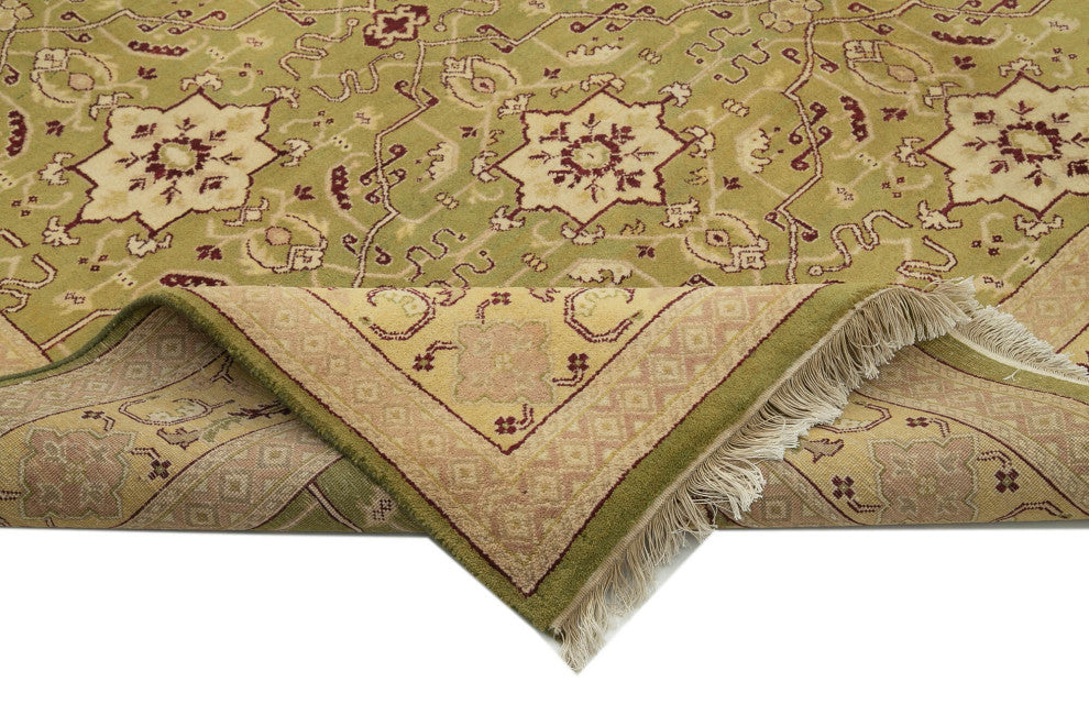 Rug N Carpet - Handwoven Oriental 8' 0" x 10' 2" Unique Oushak Area Rug