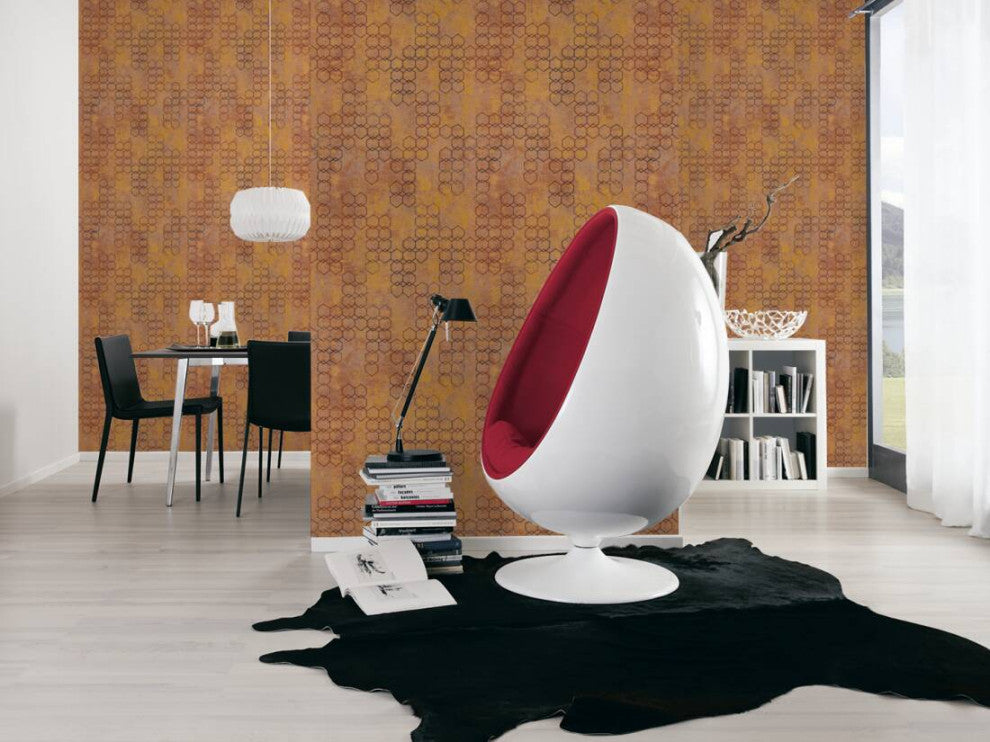 Sample, Geometric Textured Wallpaper Featuring Honeycomb Pattern, 374243