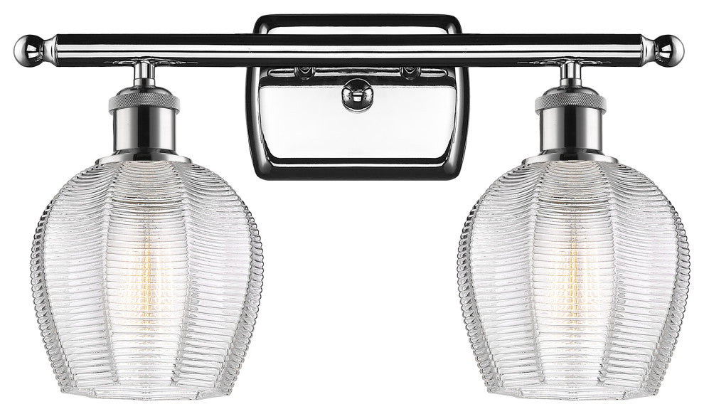 Innovations 516-2W-PC-G462-6 2 Light Bath Vanity Light, Polished Chrome