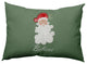 Believe in Santa Decorative Throw Pillow, Sage Green, 14"x20"
