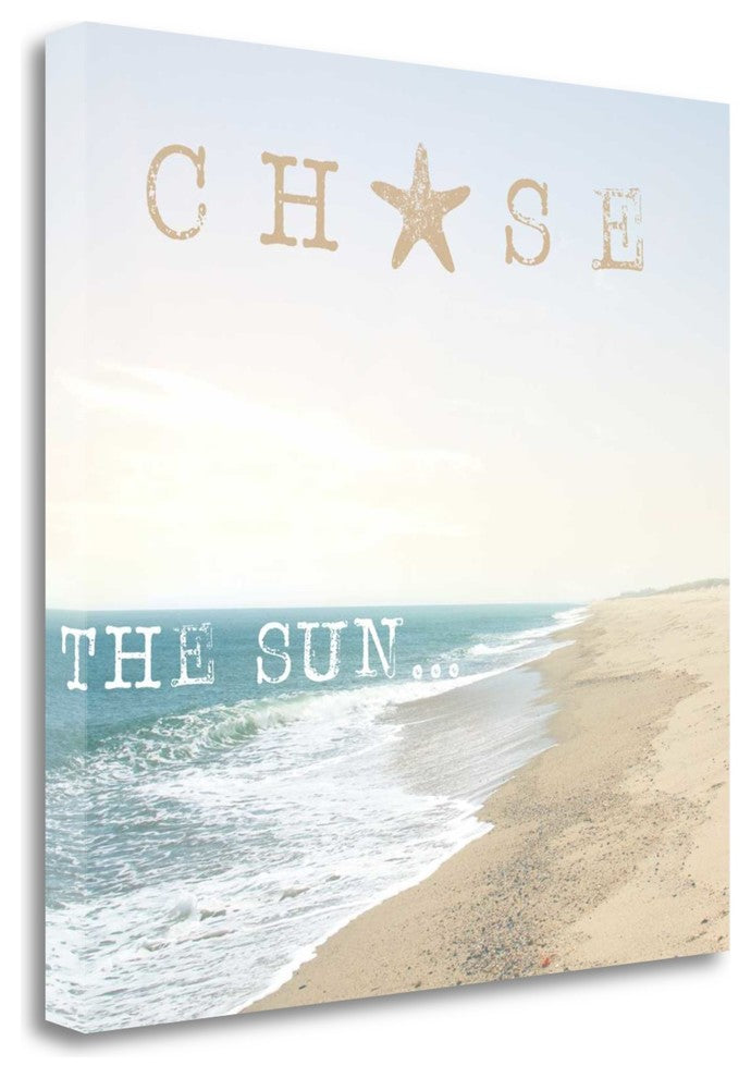 "Chase The Sun" By Laura Marshall, Giclee Print on Gallery Wrap Canvas