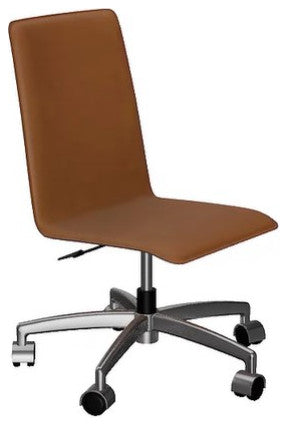 Perugia Top Grain Leather Office Chair, Ventura Leather, Amber