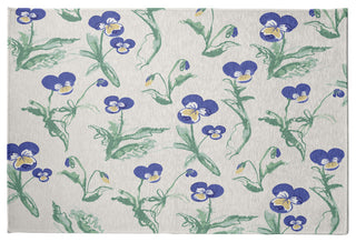 Bunch of Pansies Rug, Purple, 2'x3'