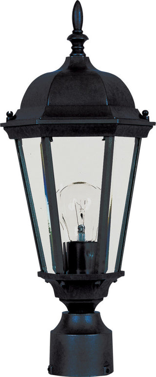 Maxim Westlake Cast 1-Light Outdoor Pole/Post Lantern Black - 1001BK