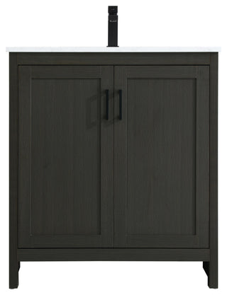 Home Living 30" Single Bathroom Vanity, Mocha Brown