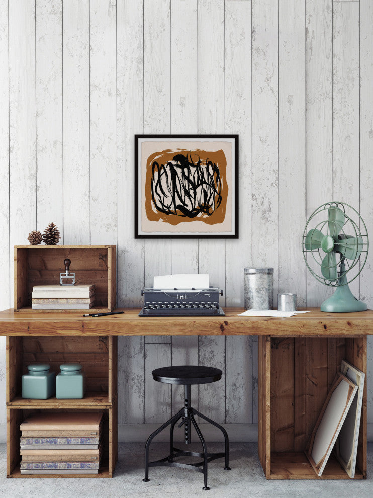 "Lonely Dimension" Framed Painting Print, 12x12