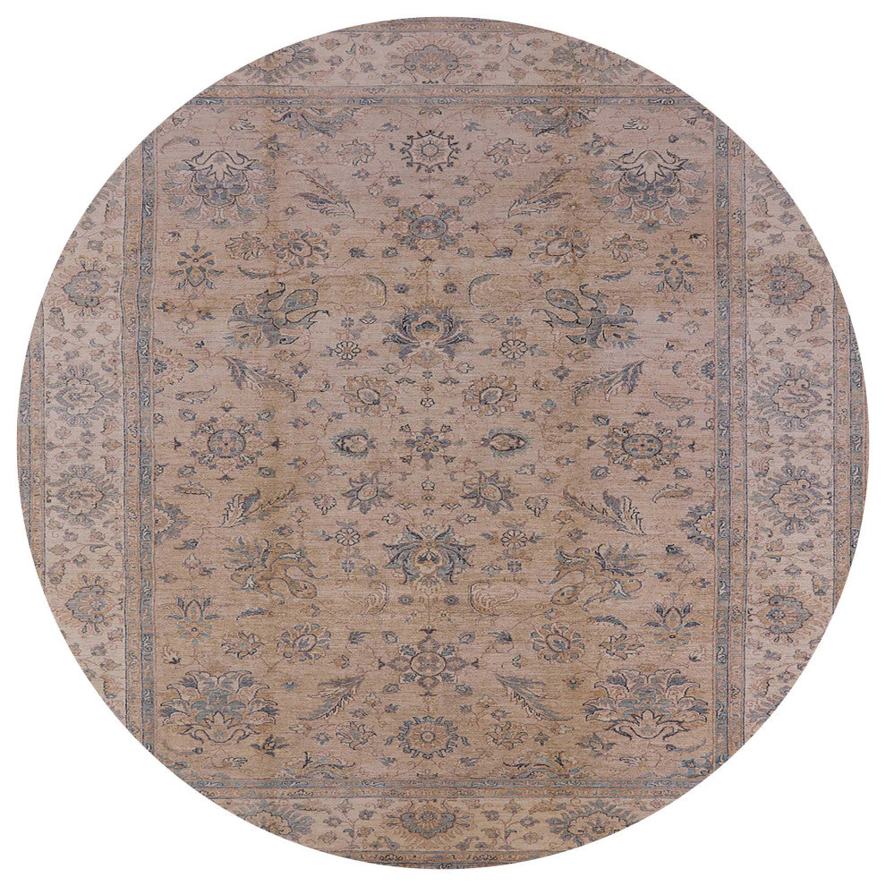 Ahgly Company Indoor Round Mid-Century Modern Area Rugs, 7' Round