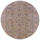 Ahgly Company Indoor Round Mid-Century Modern Area Rugs, 7' Round