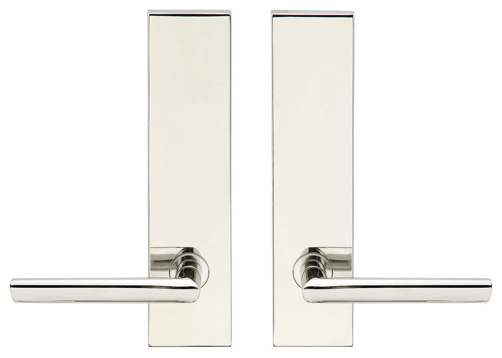 Stockholm Lever, Tubular Passage, Polished Stainless Steel, 2-3/4" Backset