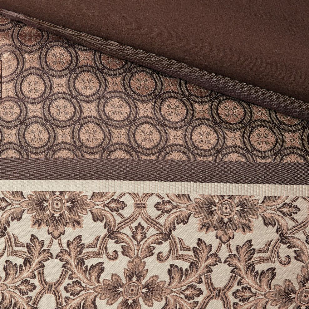 Madison Park Jacquard 7-Piece Comforter Set, Queen