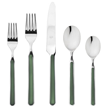Fantasia Flatware, Green, 5-Piece Set