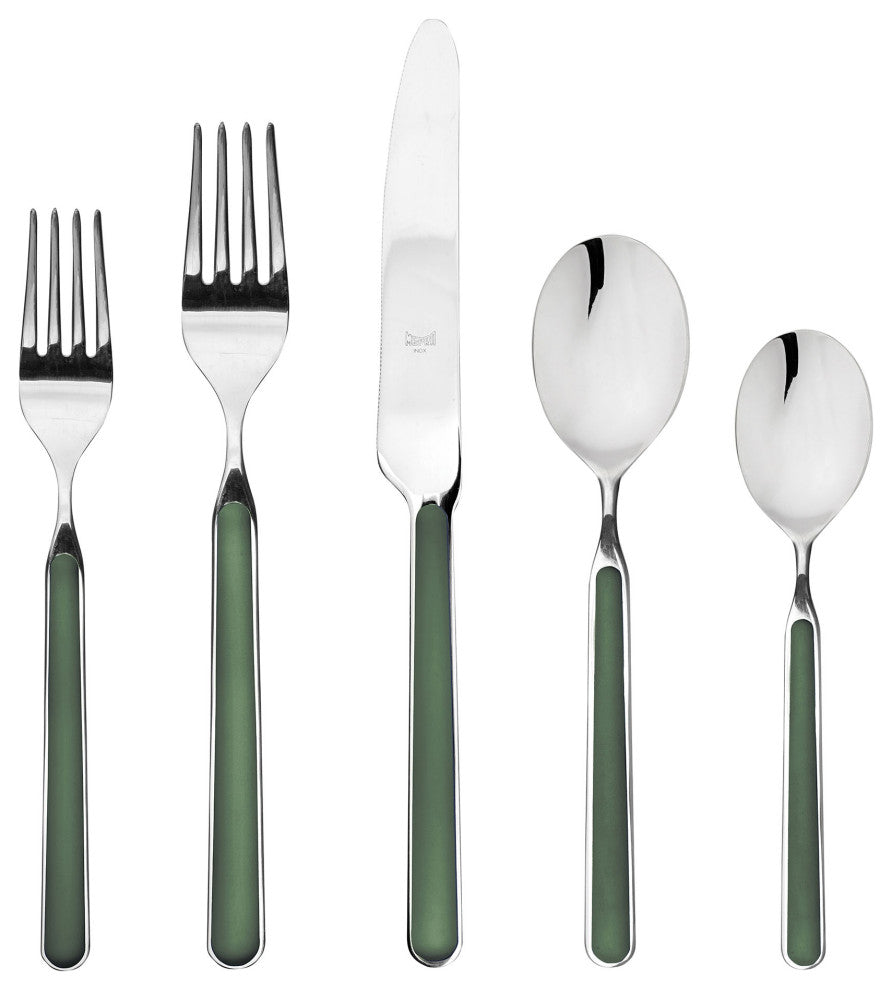 Fantasia Flatware, Green, 5-Piece Set