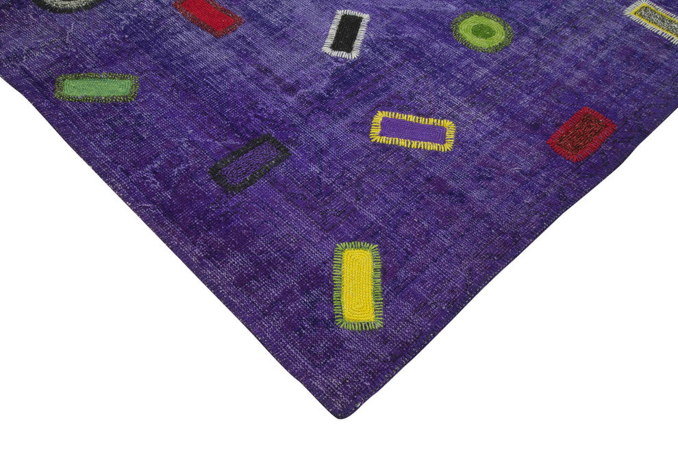 Rug N Carpet - Handmade Oriental 7' 10" x 10' 8" Decorative Patchwork Area Rug