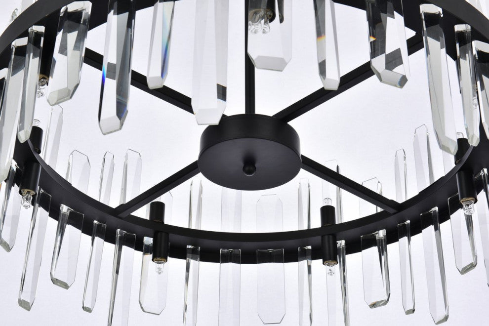 Modern Black 14-Light Pendant