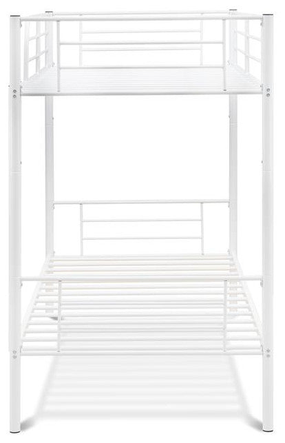 Danbury Twin Bunk Bed In Powder Coating White Color