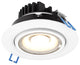 4" Round Wet Rated Recessed LED Gimbal Light, 5CCT, White