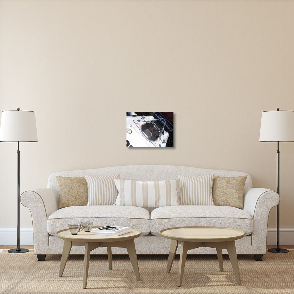 "Racing Car Cockpit Watercolor" Fine Art Print