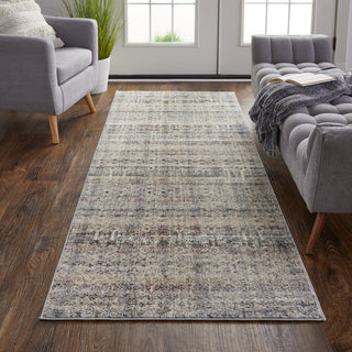 Frencess R39GL Transitional/Rustic/Farmhouse Rug, Gray, 2'6"x12' Runner
