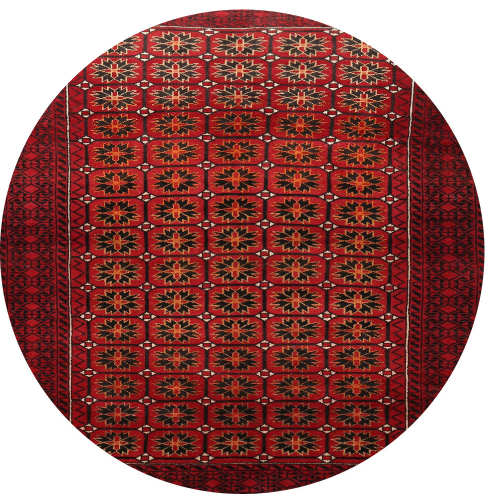 Ahgly Company Indoor Round Traditional Area Rugs, 4' Round