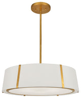 Fulton 6-Light Chandelier, Antique Gold