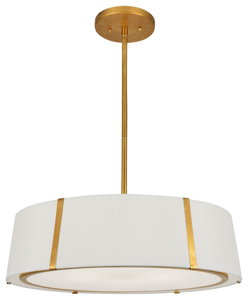 Fulton 6-Light Chandelier, Antique Gold