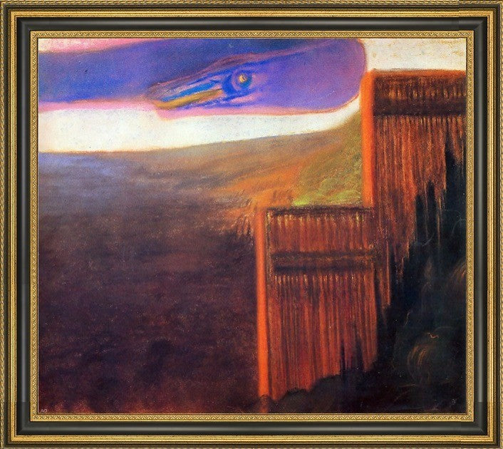 Mikalojus Ciurlionis Deluge III - 20" x 25" Framed Premium Canvas Print
