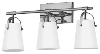 Hinkley Foster Medium Three Light Vanity, Chrome