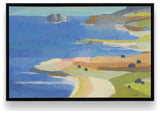 "Irish Coastal Whimsy" - Seaside Charm Canvas Art