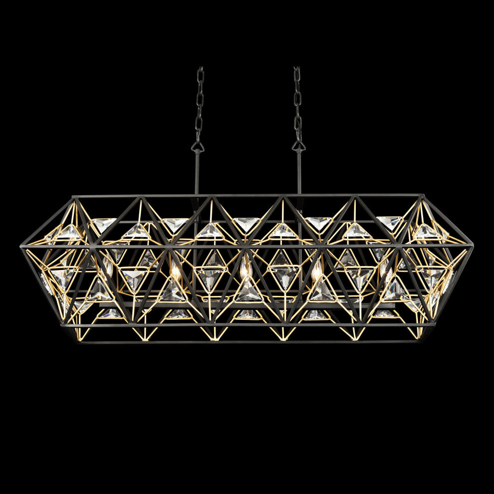 Marcia 5-Lt Linear Pendant - MB/FG