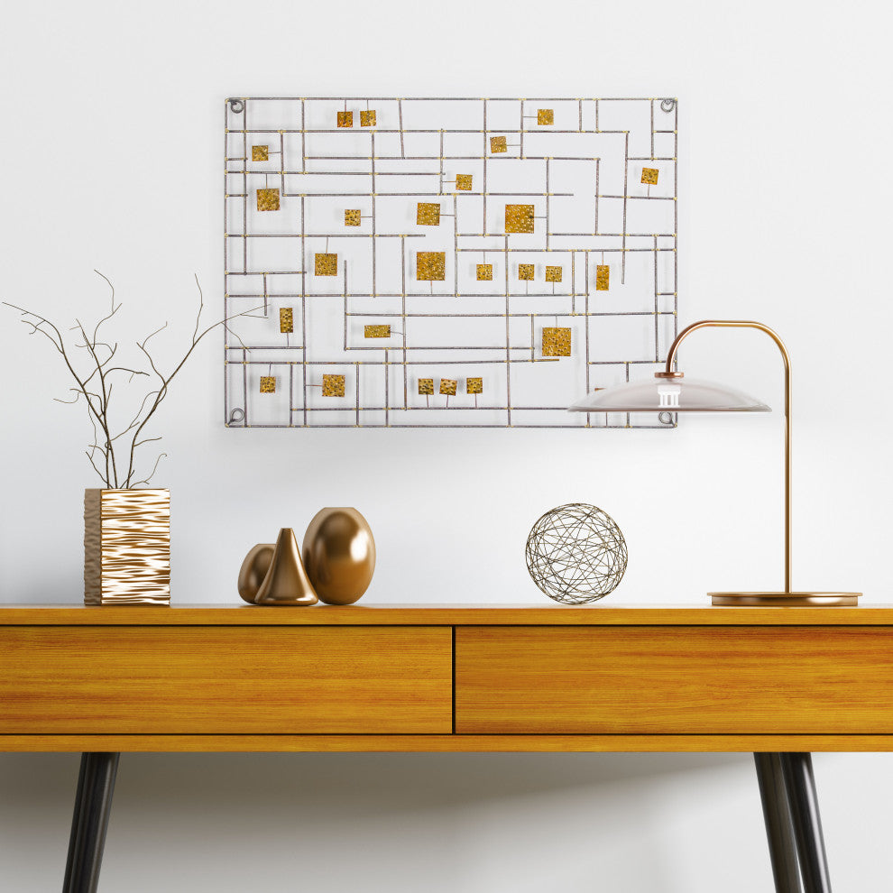 Abstract Metal Wall Decor (28" x 21")