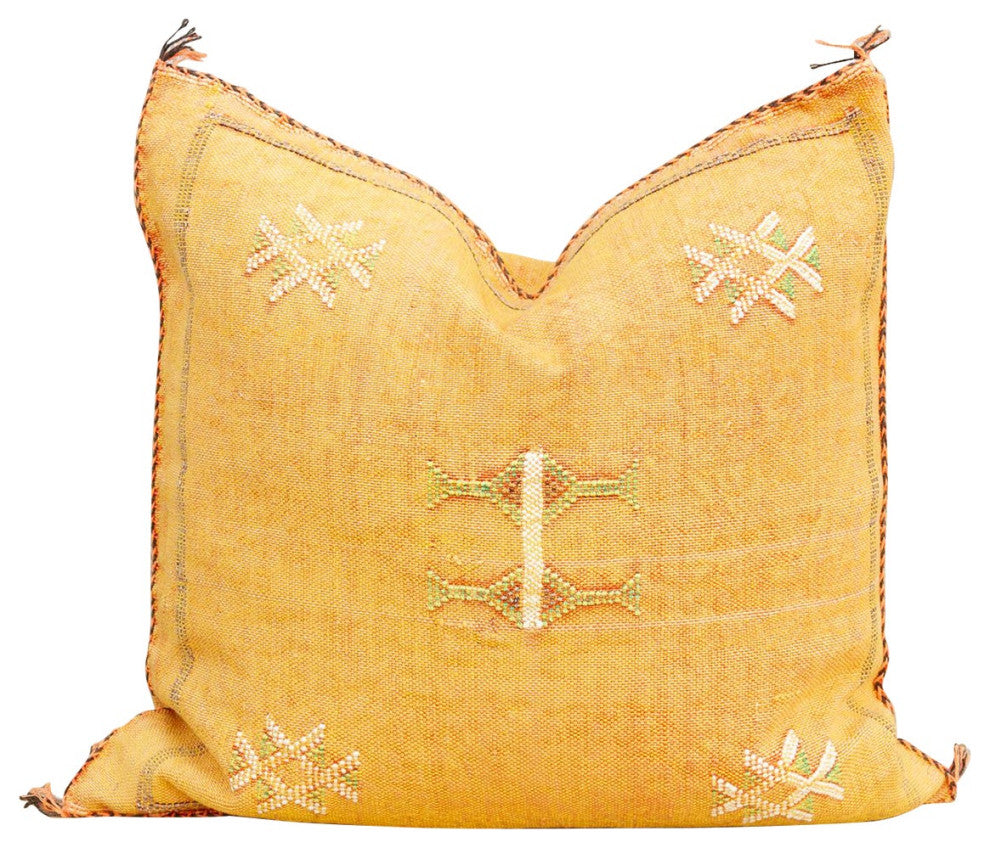 Amala Moroccan Silk Rug Pillow