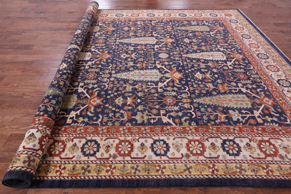 10' 0" X 14' 0" Persian Fine Serapi Hand-Knotted Wool Rug - Q13753