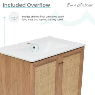 Classe 30" Bathroom Vanity, Oak