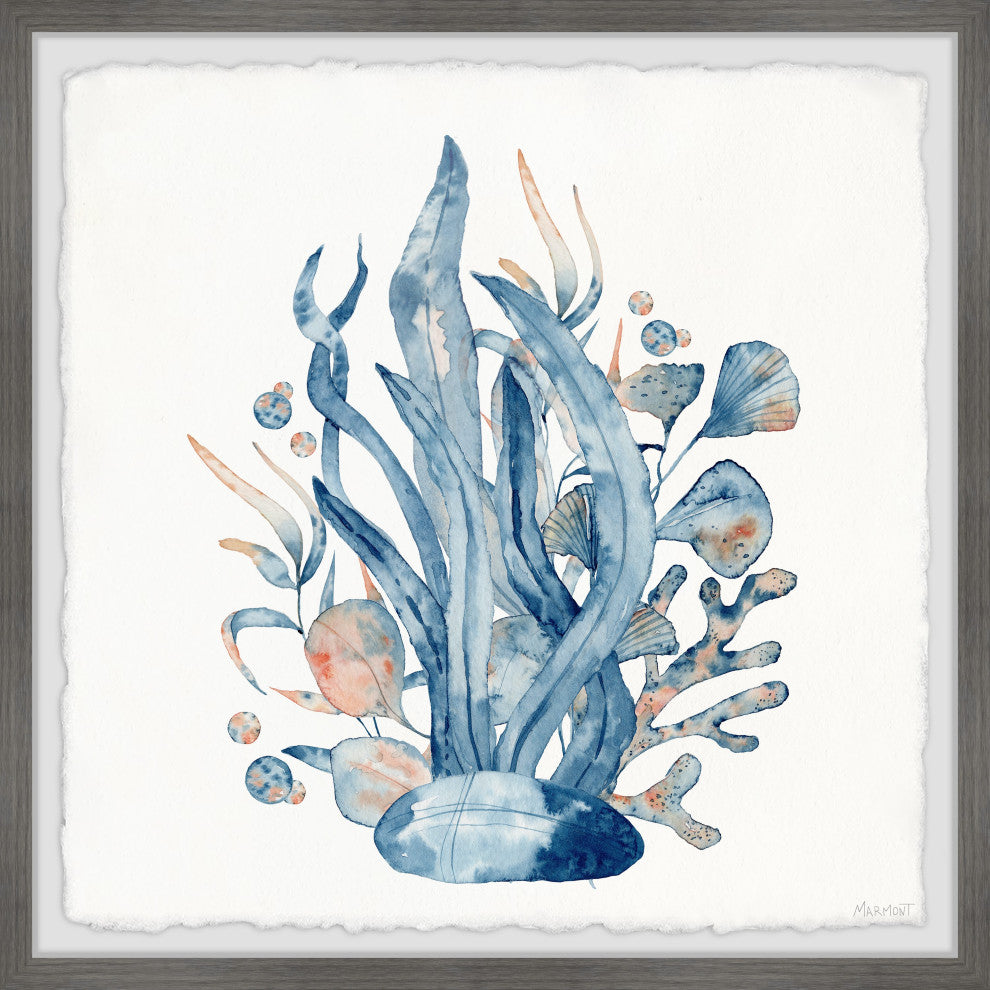 "Coral Garden" Framed Painting Print, 32x32