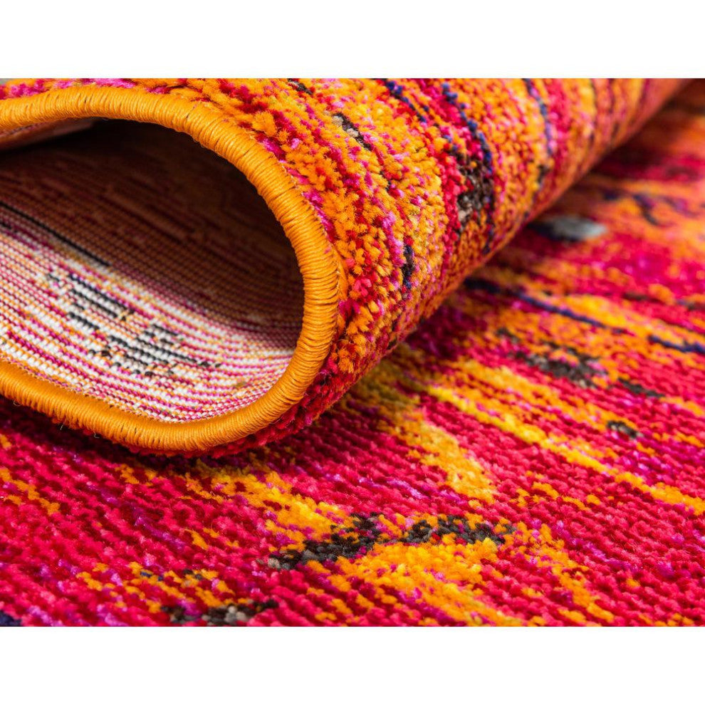 Rug Unique Loom Estrella Yellow Runner 2' 7 x 10' 0