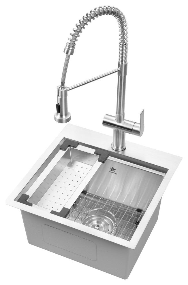 Starstar Stainless Steel Colander For Workstation Kitchen Sink, 13.5/8x8.5/8