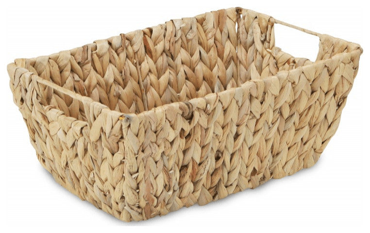 Braided Water Hyacinth Storage Basket