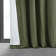 Signature Blackout Velvet Curtain Single Panel, Hunter Green, 50"x96"
