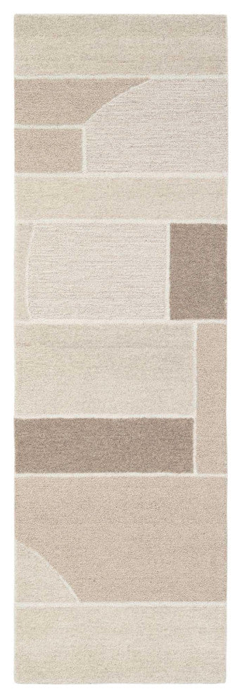 Mid-Century Madera Area Rug, Natural, 2'6"x8'