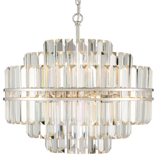 Crystorama Lighting Group HAY-1405 Hayes 12 Light 22"W Crystal - Polished