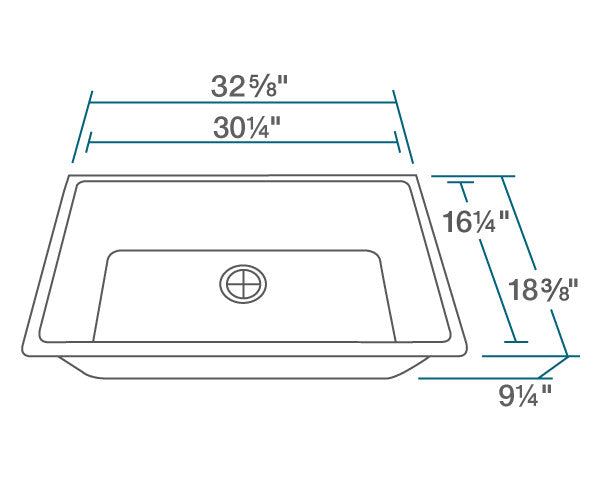 Large Single Bowl Undermount AstraGranite Kitchen Sink, White