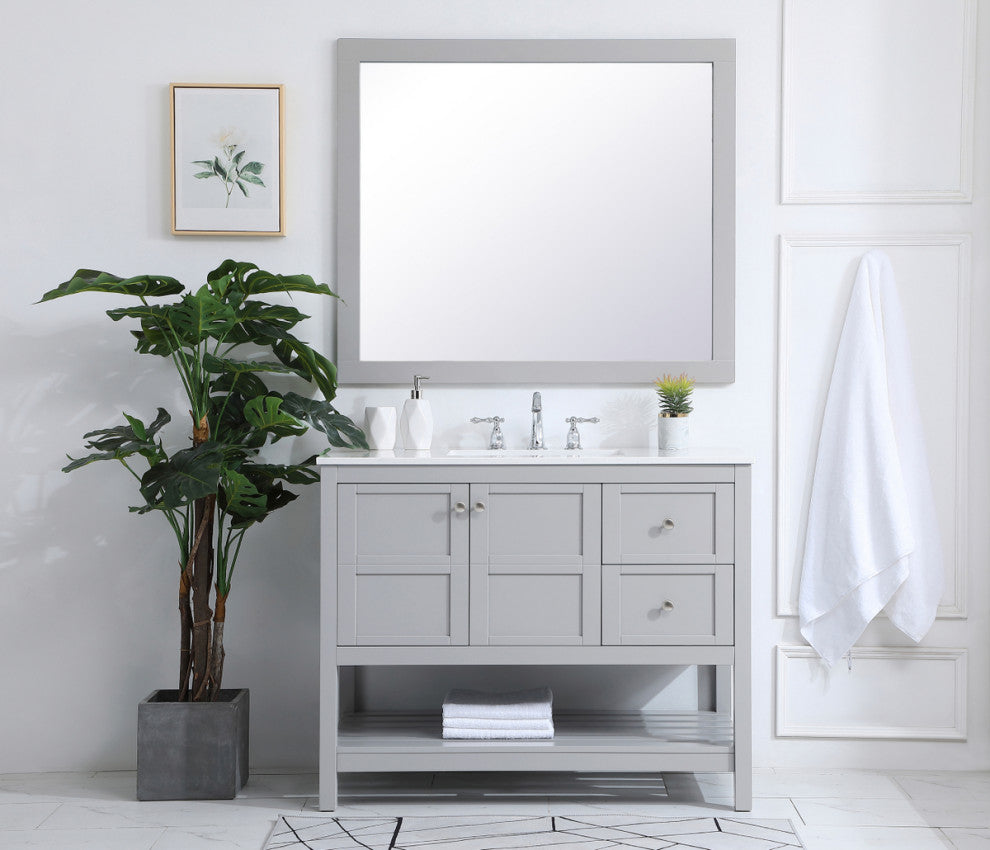 Tucker Grey 42" Single Sink Bathroom Vanity