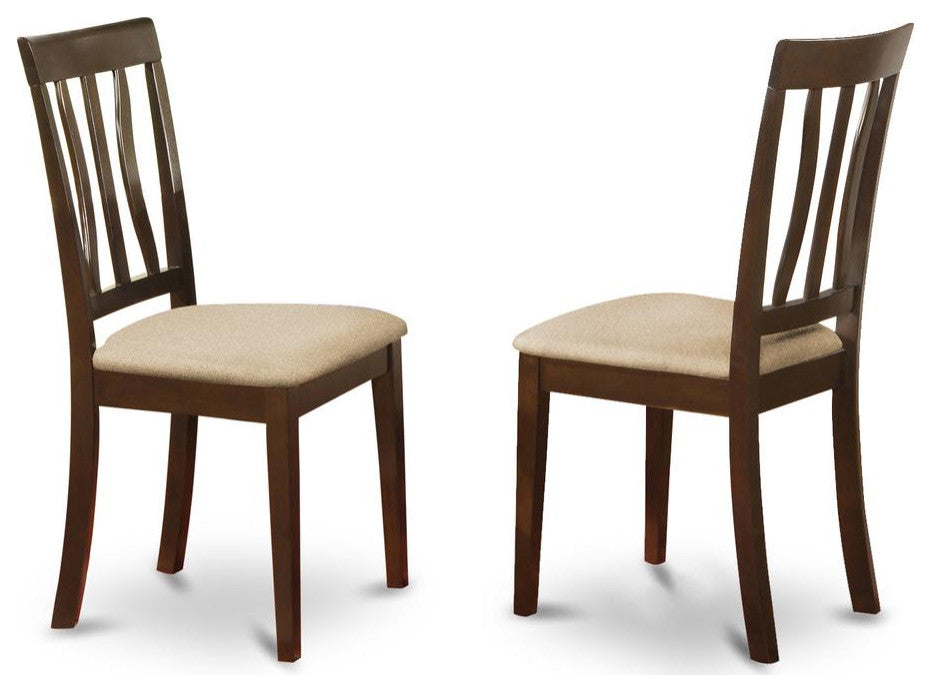 3-Piece Small Kitchen Table, Chairs Set, Round Table Plus 2 Dining Chairs